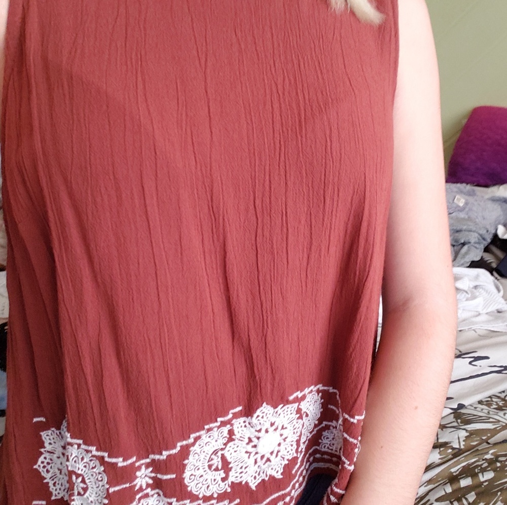 Backless loose blouse